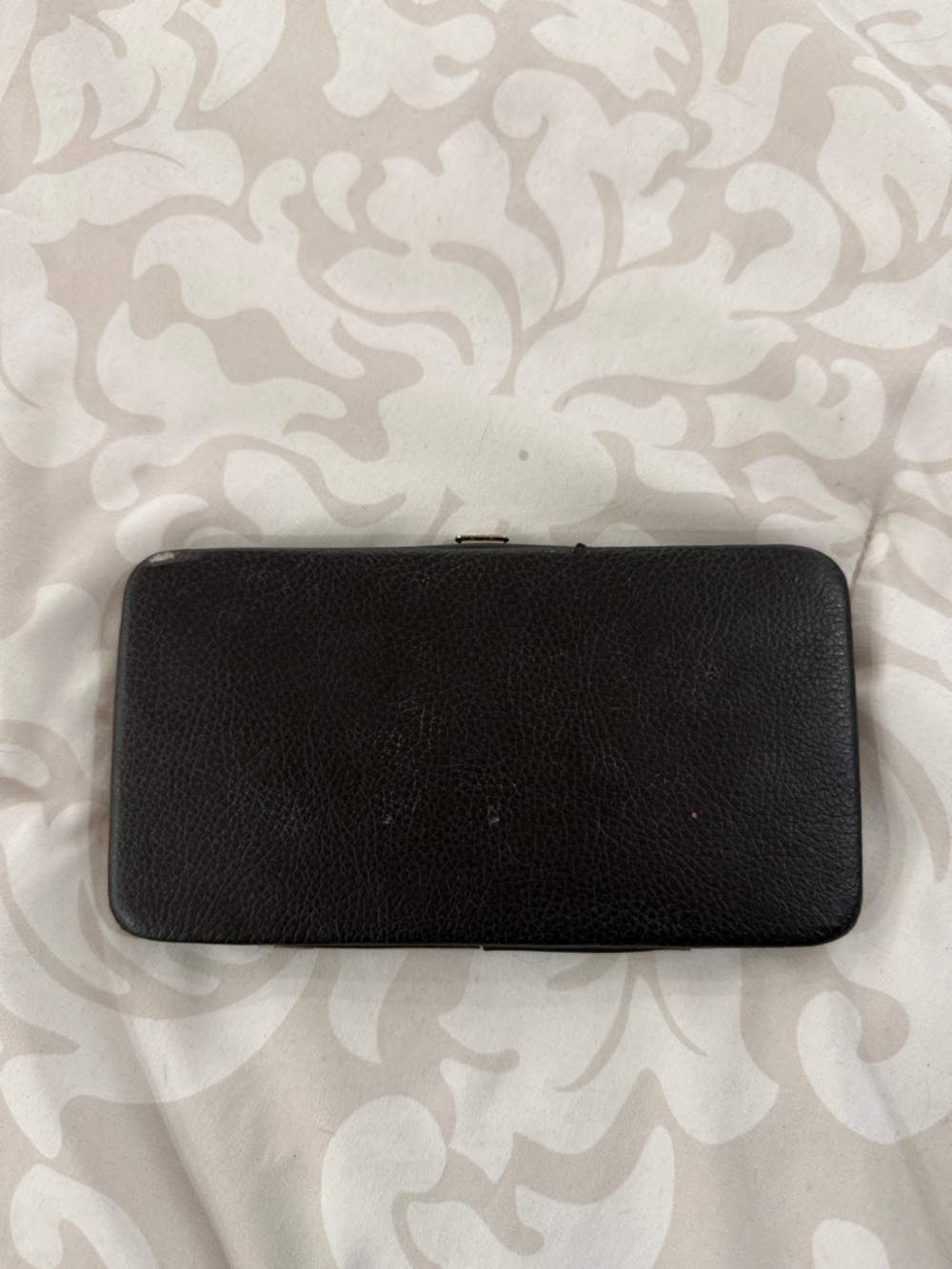 Black Leather vintage purse